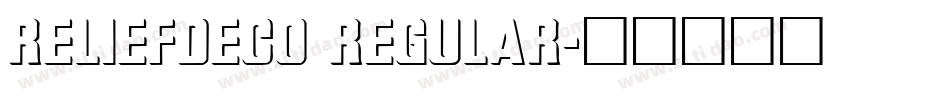 ReliefDeco Regular字体转换